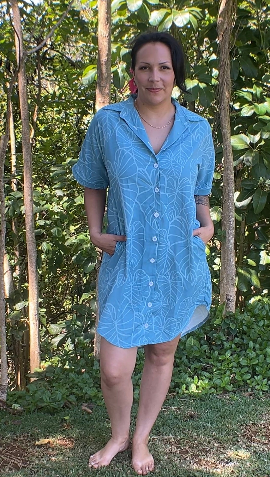 Aloha Shirt Dress - Kalo Rise