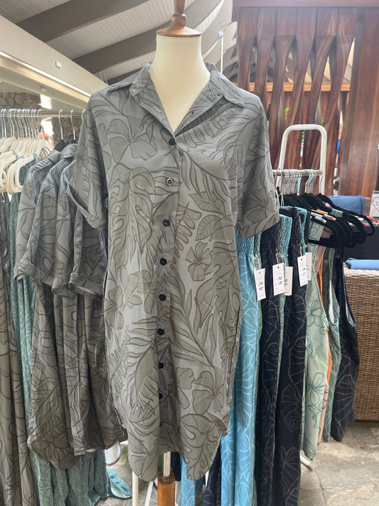 Aloha Shirt Dress - TropiLush