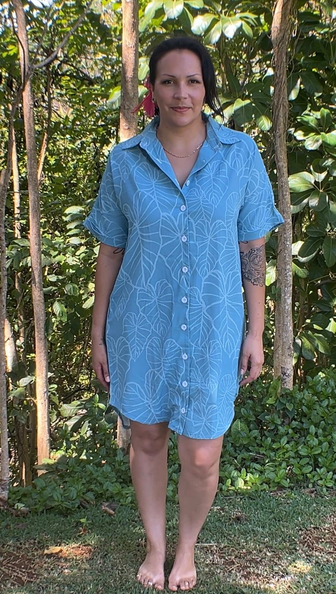 Aloha Shirt Dress - Kalo Rise