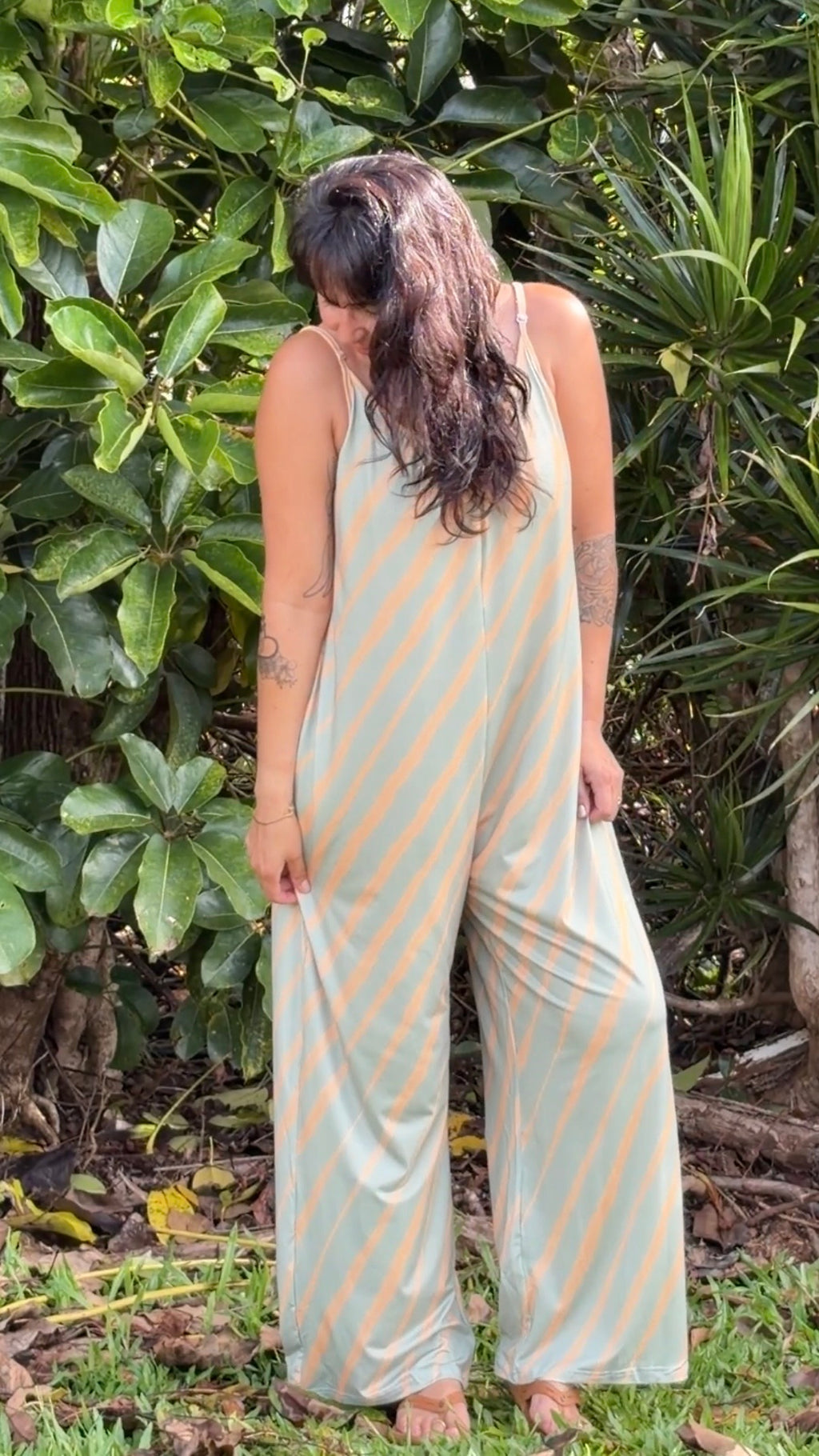 Wander Jumpsuit | Palm Shadow