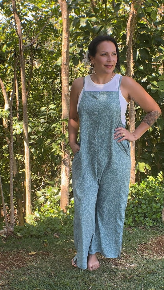 Waihau Jumpsuit – Forest Lei Print