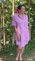 Aloha Shirt Dress - Petal Rush