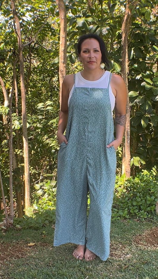 Waihau Jumpsuit – Forest Lei Print