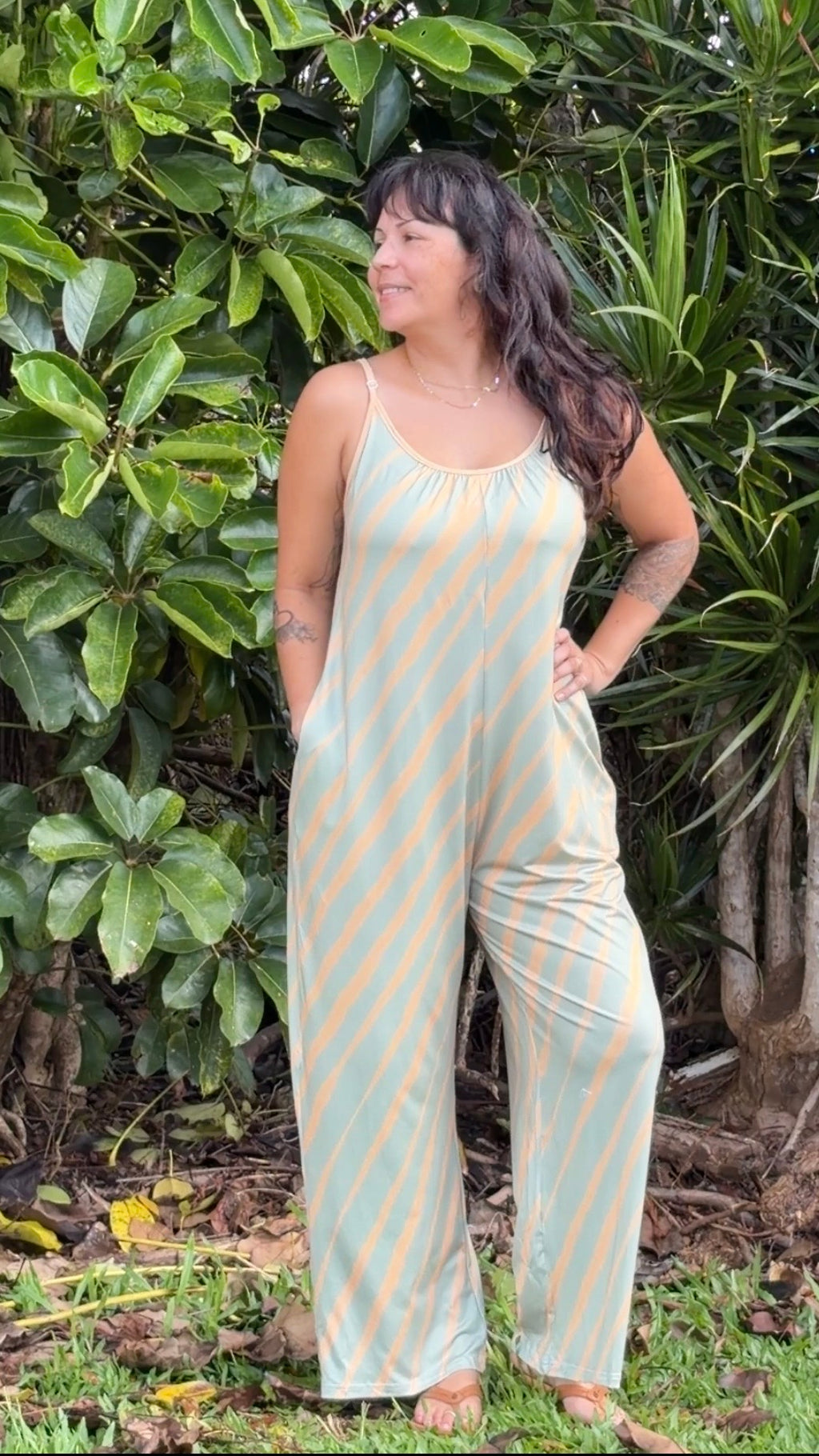 Wander Jumpsuit | Palm Shadow