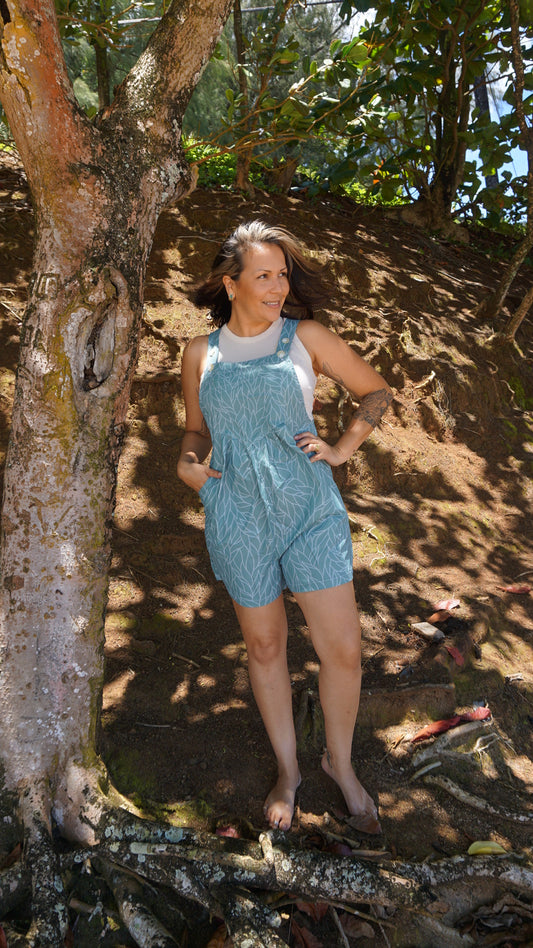 Island Drift Romper - Forest Lei