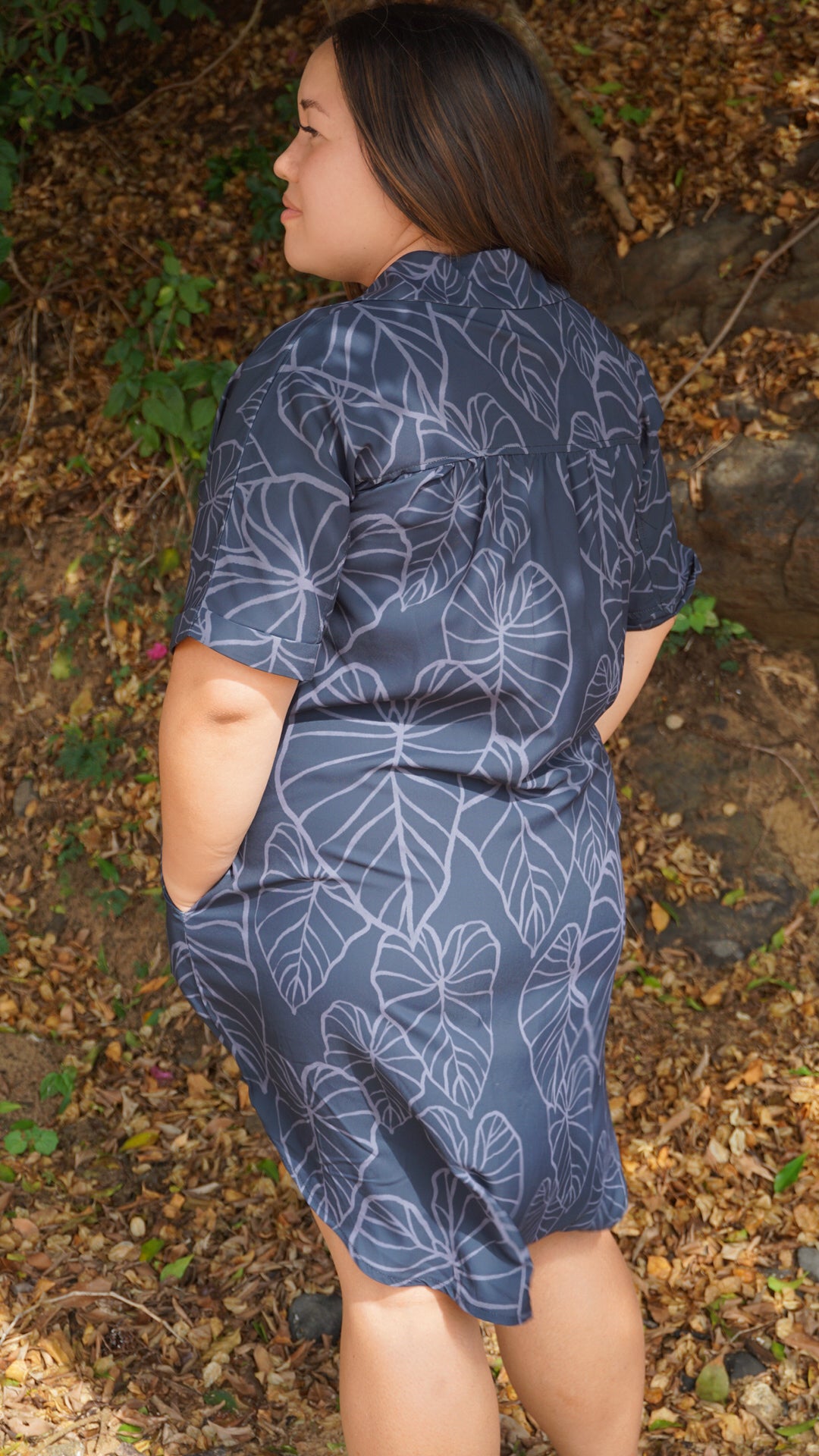 Aloha Shirt Dress - Kalo Eclipse