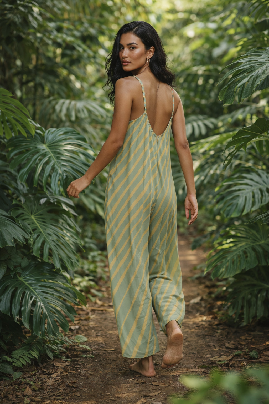 Wander Jumpsuit - Palm Shadow