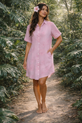 Aloha Shirt Dress - Petal Rush 2.0
