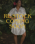 Aloha Shirt Dress - Shadow Fern Cream