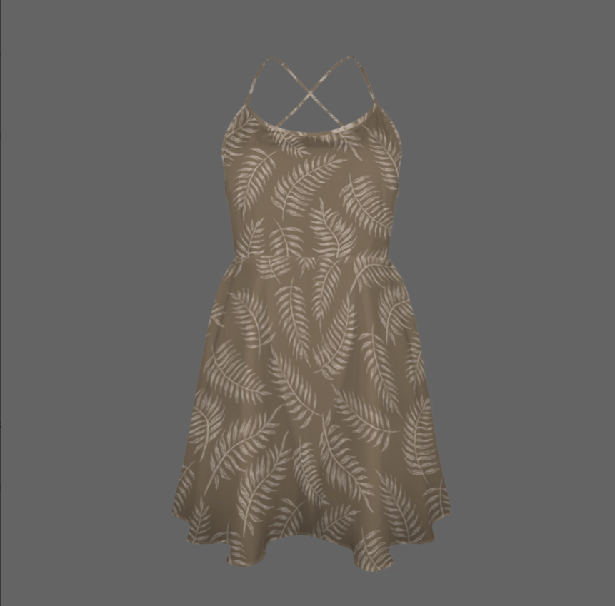 Isla Mini Dress – Shadow Fern Collection
