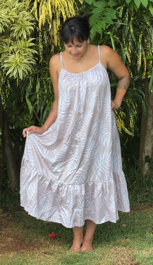 Alana Midi Sundress in Shadow Fern