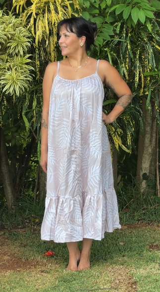 Alana Midi Sundress in Shadow Fern